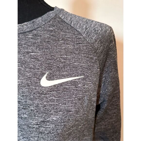 Nike Swim Men’s Long Sleeve Heather Grey UPF 40+ Shirt Size Small - Picture 2 of 6